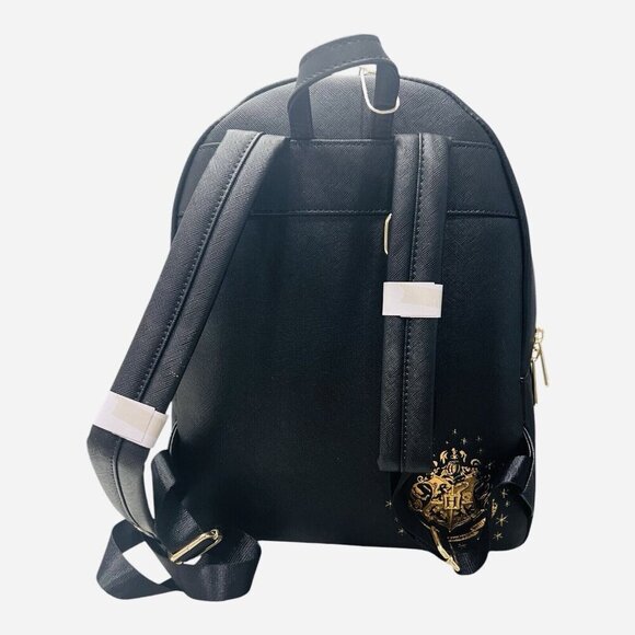 Harry Potter TRILOGY SERIES 2 Triple Pocket Loungefly Wizardry Mini Backpack NWT - Picture 4 of 12